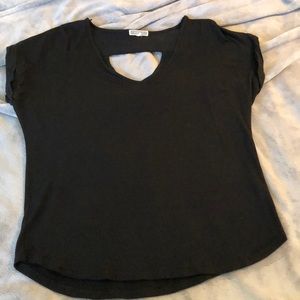 Black jersey top
